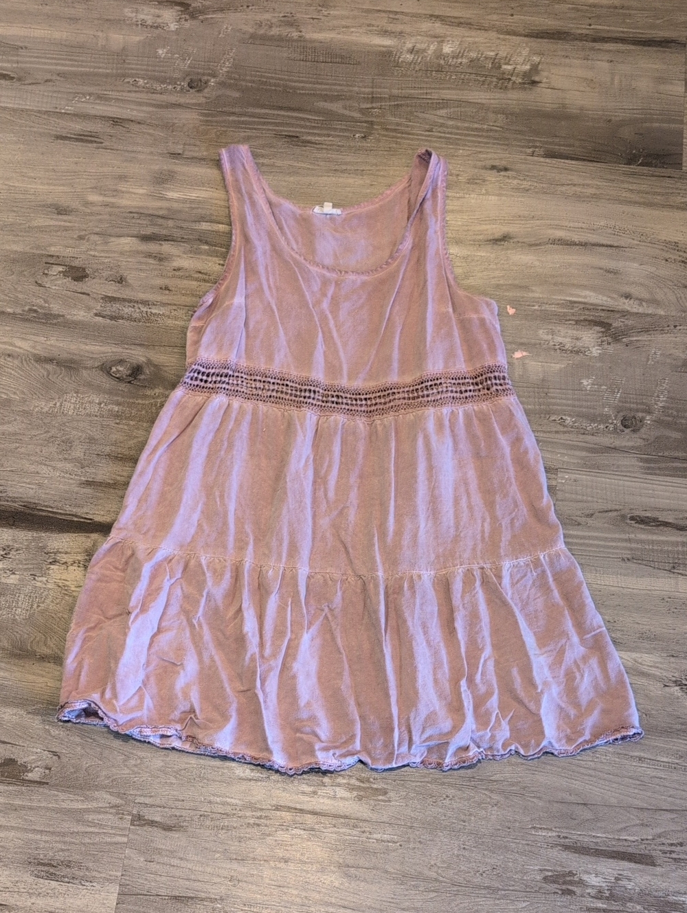 Women's Sleeveless Tiered Dress in Dusty Rose